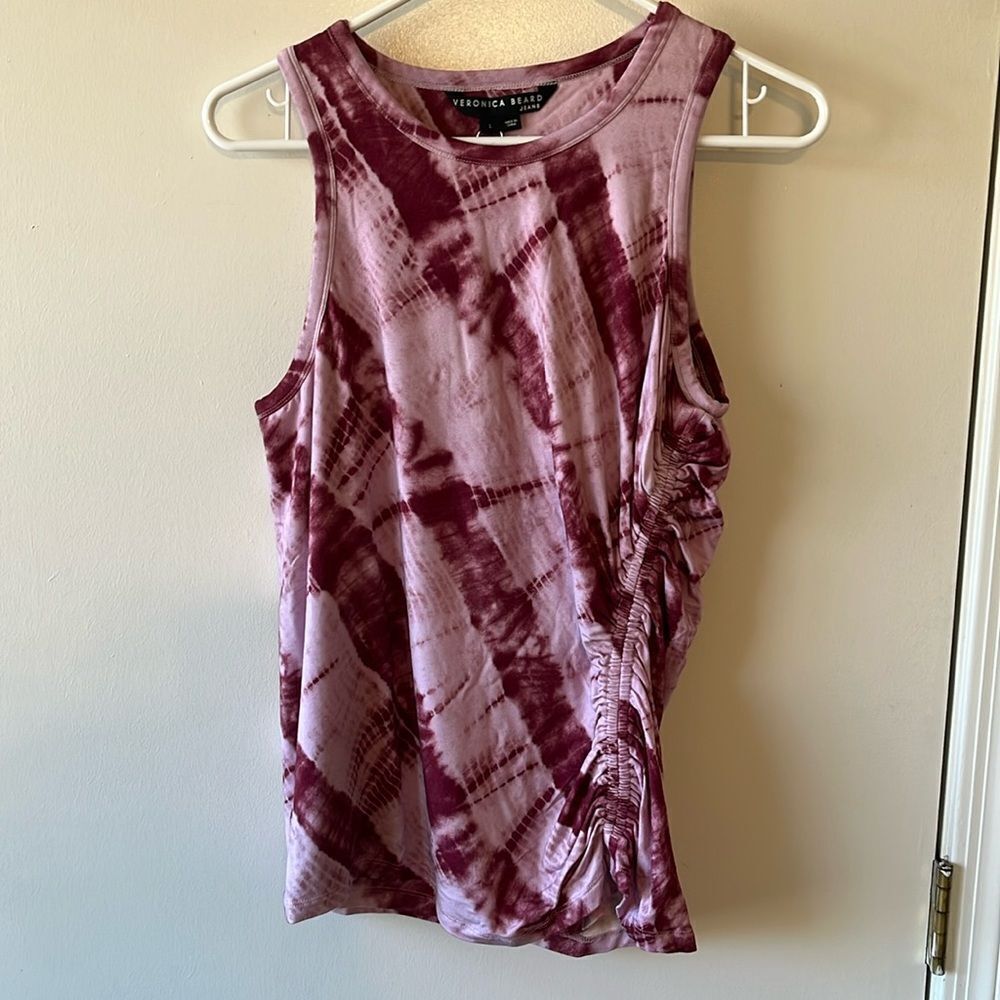 Veronica Beard Rhône Tank NWT Size L Raspberry Heather